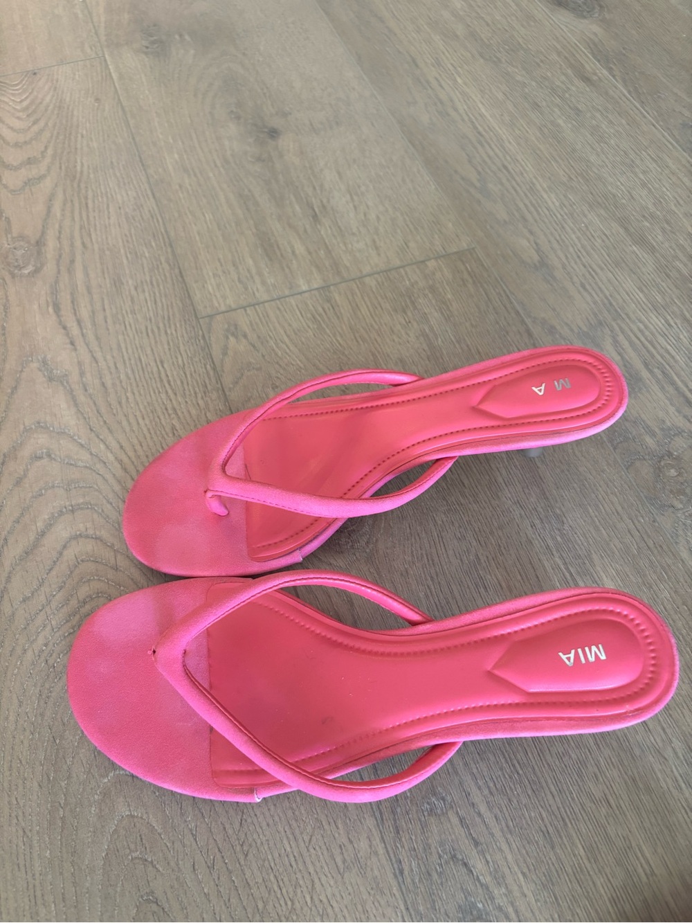 MIA Pink Kitten Heel Sandals